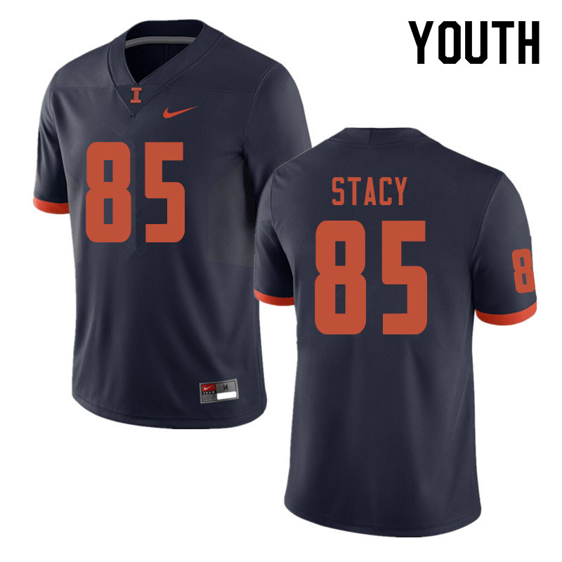 Youth #85 Cam Stacy Illinois Fighting Illini College Football Jerseys Sale-Navy